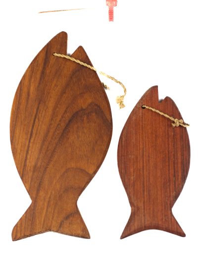 Fish shaped serving boards