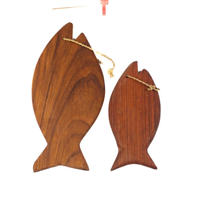 Fish shaped serving boards